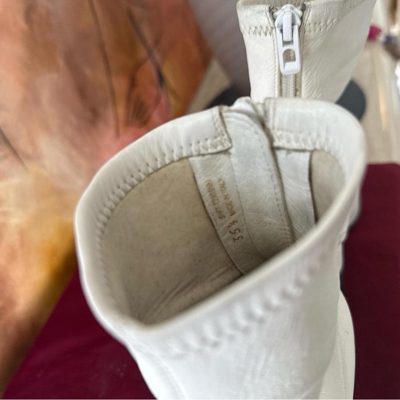 3.1 Phillip Lim White Leather Ankle Boots - Picture 3 of 3